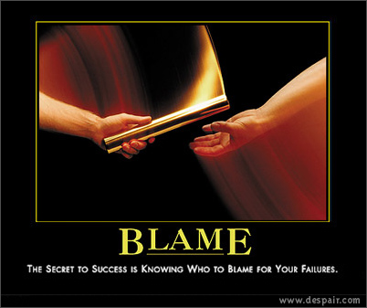 The blame game